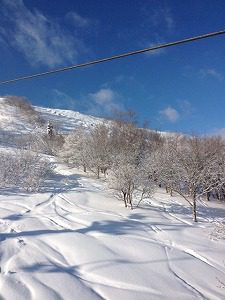 今シーズン初のスキー場